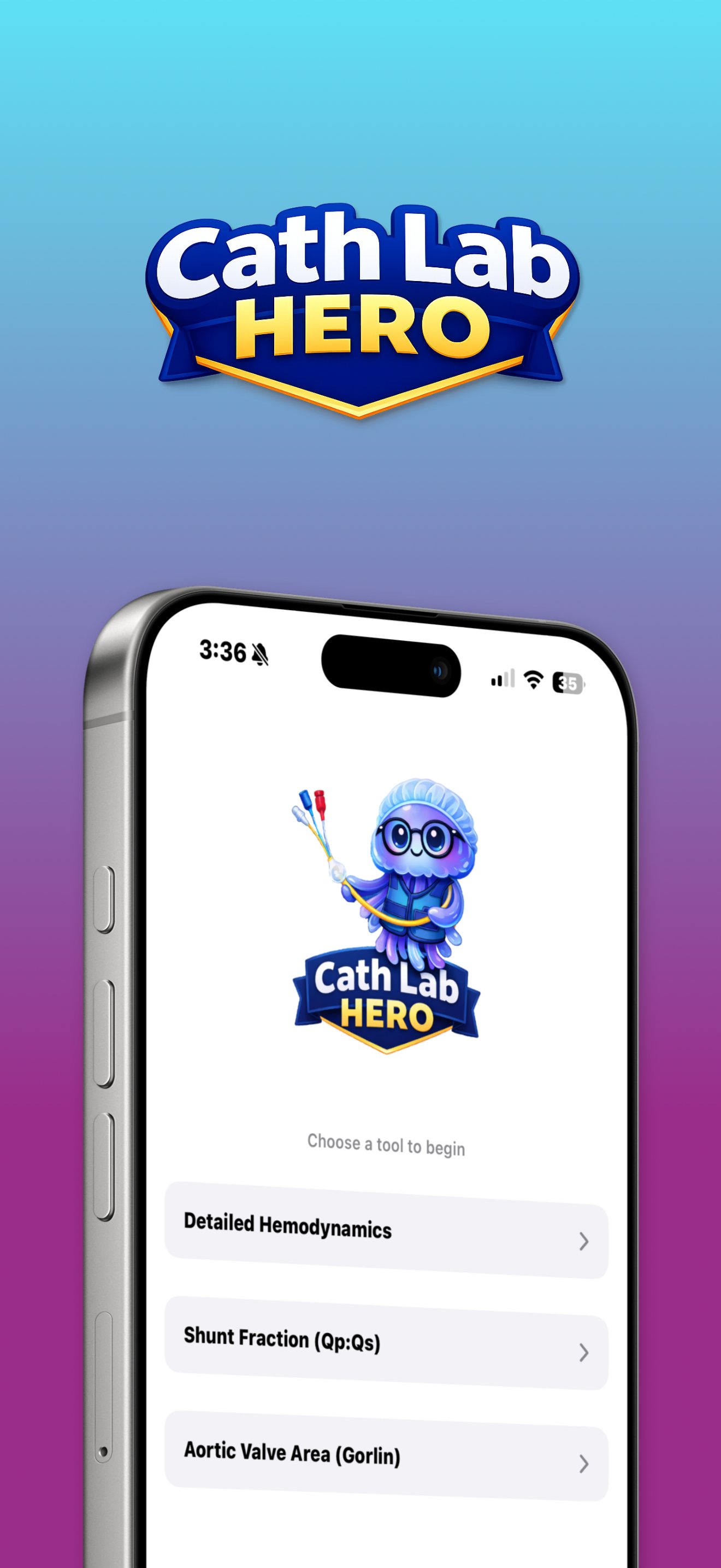 Cath Lab Hero app screenshot